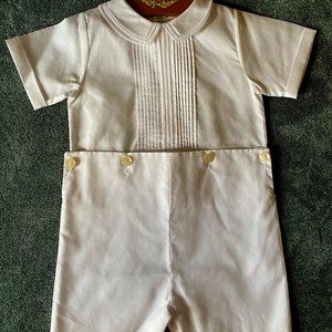Feltman Brothers Baptismal/Celebration romper